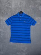 Ralph Lauren Polo Shirt L Custom Fit Blauw Gestreept, Kleding | Heren, Polo's, Maat 52/54 (L), Blauw, ., Ophalen of Verzenden