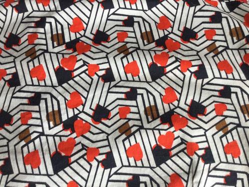 Blouse met hartjes, maat 38, Kleding | Dames, Blouses en Tunieken, Zo goed als nieuw, Maat 38/40 (M), Blauw, Ophalen of Verzenden