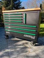 JUNGWILLE GLOEDNIEUWE TOOLBOX BOMVOL  HOUTEN BLAD, Auto diversen, Ophalen, Nieuw