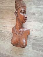 Houten Afrikaanse Vrouw Sculptuur, Ophalen