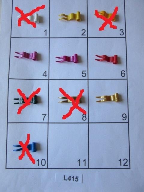 L415 LEGO RIDDER VAANTJES VLAGGEN VLAGGETJES LEGO ID 4495, Lego, Ophalen of Verzenden, Losse stenen, Lego Nederland B.V.