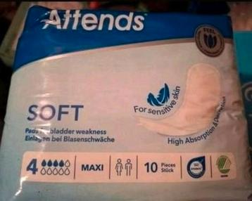 Attends Dames- en Heren inlegkruisjes soft, SuperMaxi 10 st. beschikbaar voor biedingen