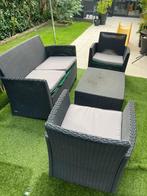 Tuinset, Tuin en Terras, Tuinsets en Loungesets, 4 zitplaatsen, Kunststof, Gebruikt, Ophalen of Verzenden