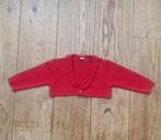 bolero rood vestje maat 86, Ophalen of Verzenden, Zo goed als nieuw, Meisje, Truitje of Vestje