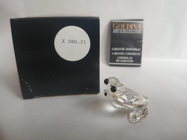 Goldina Art Collection kristallen kikker, Antiek en Kunst, Curiosa en Brocante, Ophalen of Verzenden