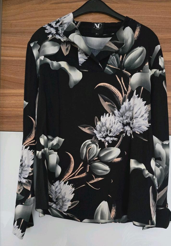 Dames blouse mt M Mrk NU Denmark, Kleding | Dames, Blouses en Tunieken, Gedragen, Maat 38/40 (M), Zwart, Ophalen of Verzenden
