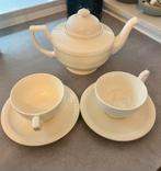 Theekan met 2 thee kopjes van merk recamier, Antiek en Kunst, Ophalen