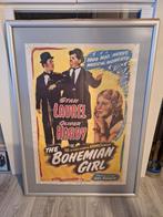 The Bohemian Girl (1936) filmposter Laurel en Hardy in lijst, Verzamelen, Posters, Met lijst, Gebruikt, A1 t/m A3, Rechthoekig Staand