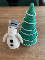 Gehaakte set kerstboom en sneeuwpop (muis), zgan, Ophalen of Verzenden, Zo goed als nieuw, Overige typen