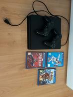 PS4 Slim 500GB + 2 Controllers + 3 Games, Ophalen, Met 2 controllers, Slim, 500 GB