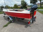 Volksboot 480 met kanteltrailer, Watersport en Boten, Boottrailers, Ophalen, Zo goed als nieuw, Minder dan 6 meter, Minder dan 1500 kg