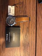 Citizen Promaster Eco Drive radiogestuurd horloge, Sieraden, Tassen en Uiterlijk, Horloges | Heren, Overige materialen, Leer, Ophalen of Verzenden