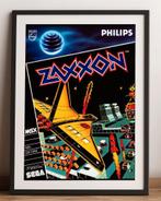 ZAXXON MSX SEGA Retro Videogame Poster 50x70 CM, Avontuur en Actie, 1 speler, Nieuw, Ophalen of Verzenden