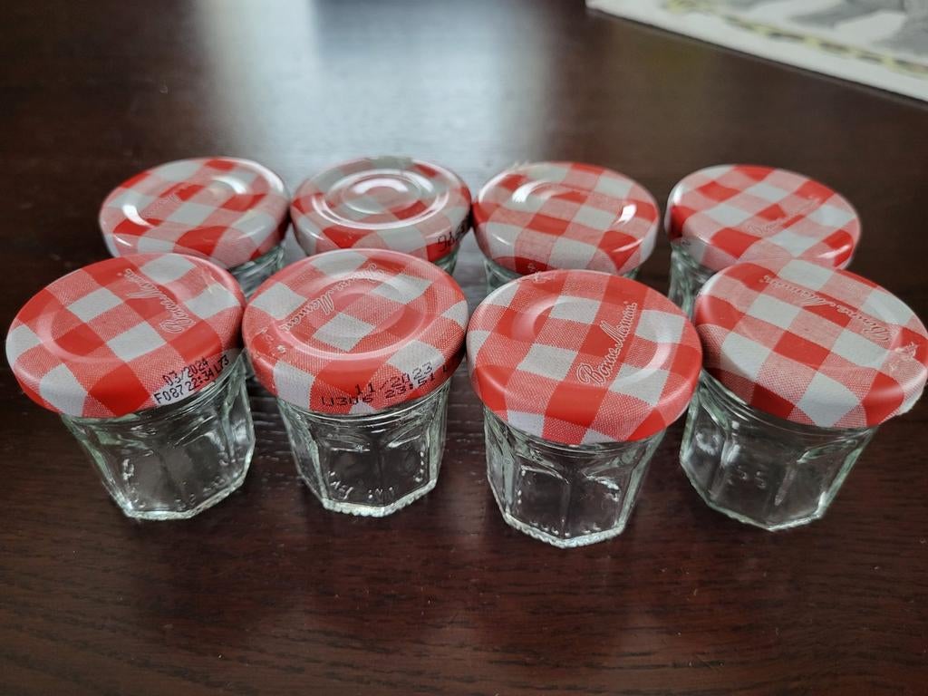 8 Kleine Bonne Maman Jampotjes, Ophalen of Verzenden, Zo goed als nieuw