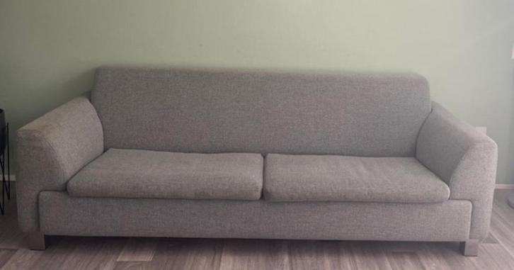 Cloak Breeze 3-zitsbank met nieuwe hoes kleur taupe/zand, Huis en Inrichting, Banken | Bankstellen, Gebruikt, Rechte bank, Driepersoons