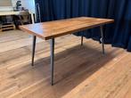 Moderne design tafel (gerecycled teakhout), Huis en Inrichting, Tafels | Eettafels, 150 tot 200 cm, Teakhout, Gebruikt, Rechthoekig