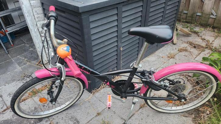 Kinderfiets / hybridefiets original 20 inch 500 roze, Fietsen en Brommers, Fietsen | Meisjes, Gebruikt, 20 inch, Handrem, Versnellingen
