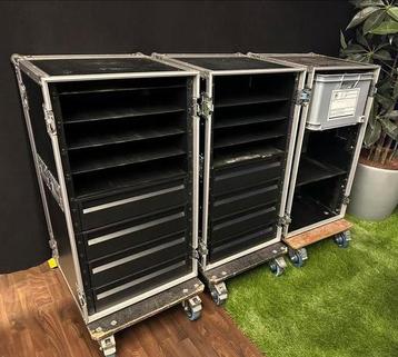 3x Audipack 19” flighcase, tourcase, toolcase beschikbaar voor biedingen