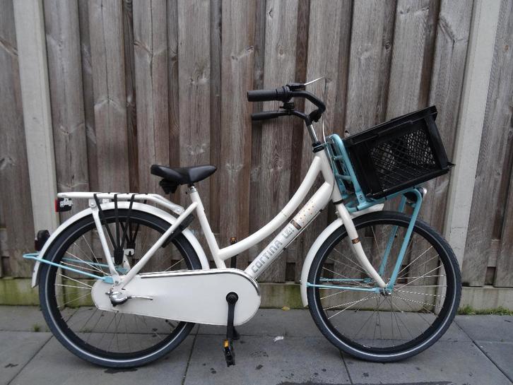 Cortina U4 Transport Meisjesfiets 24 inch White Pearl, Fietsen en Brommers, Fietsen | Meisjes, Zo goed als nieuw, 24 inch, Versnellingen