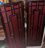 Oude chinese Houten Panelen, Antiek en Kunst, Antiek | Wandborden en Tegels, Ophalen of Verzenden