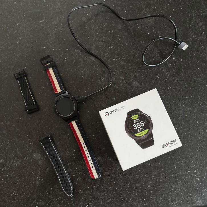 Golfbuddy W10 golfhorloge - als nieuw, Sport en Fitness, Golf, Zo goed als nieuw, Overige merken, Ophalen of Verzenden