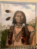 Schilderij Native American, Ophalen of Verzenden