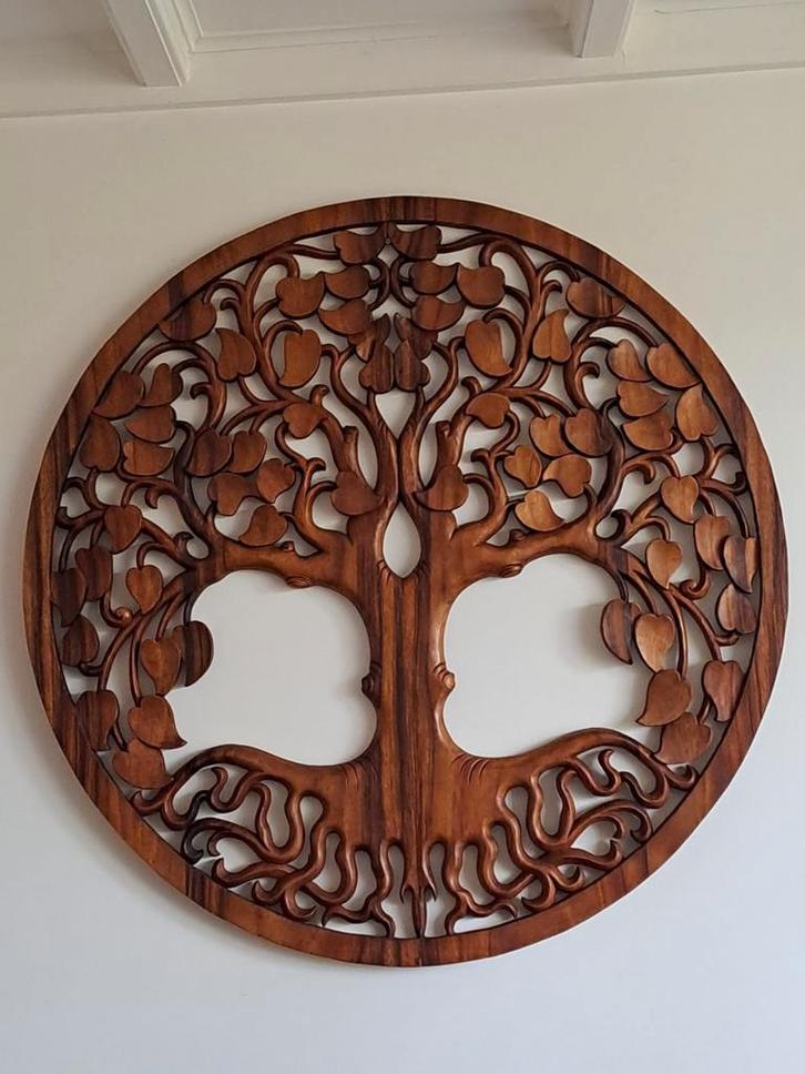 Tree of life - levensboom houtsnijwerk, Huis en Inrichting, Woonaccessoires | Wanddecoraties, Ophalen