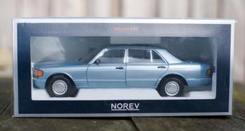 Mercedes Benz S-Klasse 560 SEL W126 Norev lichtblauw beschikbaar voor biedingen