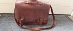 Bruine leren tas van Ruitertassen, Gebruikt, Bruin, Leer, Ophalen