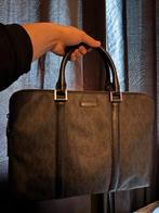 Michael Kors Leren Aktetas Zwart, Computers en Software, Ophalen of Verzenden, 15 inch, Zo goed als nieuw, Aktetas