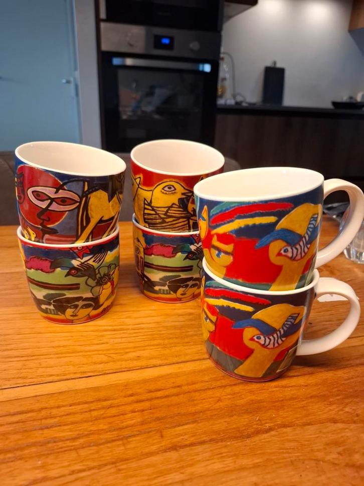 Cornelia Decor 06 Kopjes - Set van 6, Huis en Inrichting, Keuken | Servies, Gebruikt, Kop(pen) en/of Schotel(s), Overige stijlen