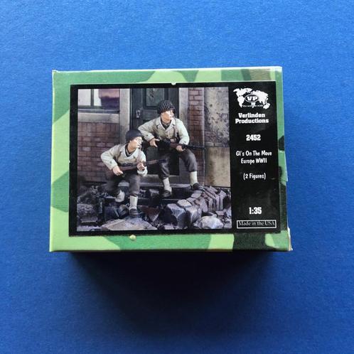 Verlinden	2452	GI's on the Move Europe WWII	1/35, Hobby en Vrije tijd, Modelbouw | Figuren en Diorama's, 1:35 tot 1:50, Ophalen of Verzenden