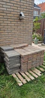 Gratis op te halen tuintegels coppelstones inclusief rand, Tuin en Terras, Ophalen, Gebruikt, 10 m² of meer, Beton