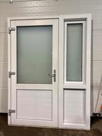 Witte kunststof buitendeur, Doe-het-zelf en Verbouw, Kozijnen en Schuifpuien, Ophalen, Kunststof, Gebruikt, Deurkozijn
