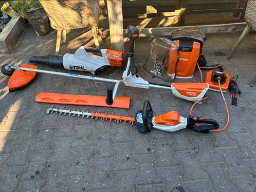 Stihl accu set bladblazer bosmaaier heggenschaar set, Tuin en Terras, Hand-tuingereedschap, Overige soorten, Ophalen