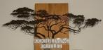 Nwe Wanddeco Boom,Walnoothout/Metaal Nu met €45,= korting, Ophalen, Nieuw