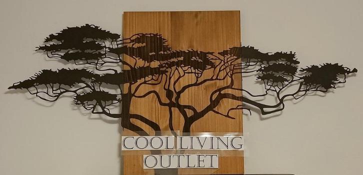 Nwe Wanddeco Boom,Walnoothout/Metaal Nu met €45,= korting, Huis en Inrichting, Woonaccessoires | Wanddecoraties, Nieuw, Ophalen