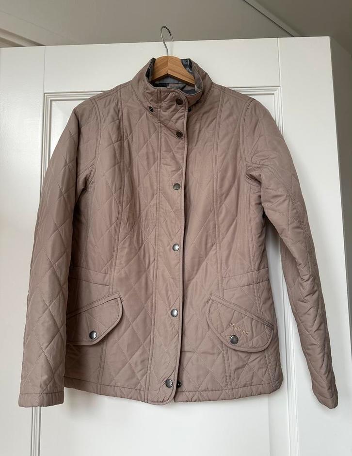 Barbour quilted jacket - maat 36, Kleding | Dames, Jassen | Winter, Zo goed als nieuw, Maat 36 (S), Beige, Ophalen of Verzenden
