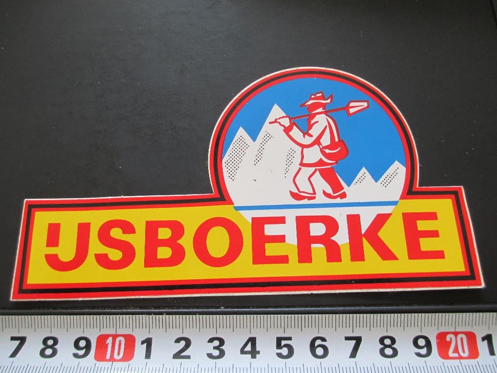 sticker 036 ijs ijsboerke *, Ophalen, Zo goed als nieuw