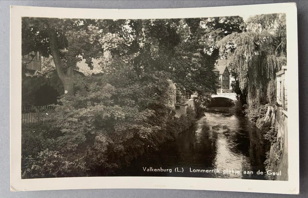 Valkenburg (L.) Lommerrijk plekje aan de Geul, Verzamelen, Ophalen of Verzenden, 1920 tot 1940, Ongelopen, Limburg