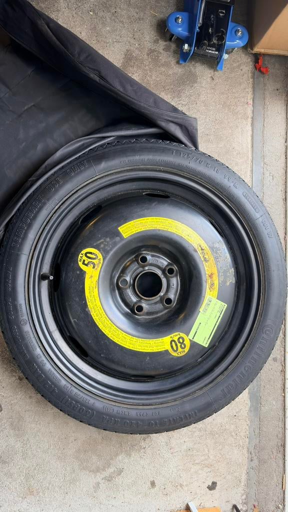 Thuiskomer Golf 7/8 A3 8V/8Y Leon Reservewiel 18, Overig, 18 inch, Gebruikt, Banden en Velgen