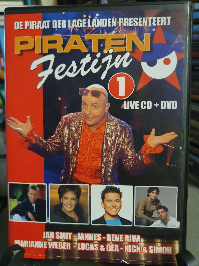Piraten Festijn 1 live CD + DVD, Alle leeftijden, Ophalen, Zo goed als nieuw