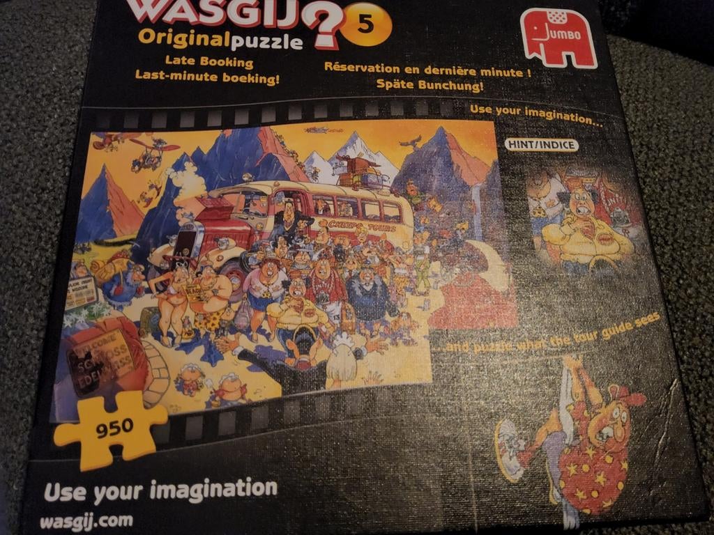 wasgij puzzel 950 st, Hobby en Vrije tijd, Denksport en Puzzels, Ophalen of Verzenden, 500 t/m 1500 stukjes, Zo goed als nieuw
