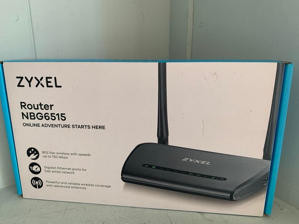 Zyxel NBG6515 Router - Snelle en Betrouwbare Wifi, Computers en Software, Routers en Modems, Ophalen of Verzenden, Zo goed als nieuw