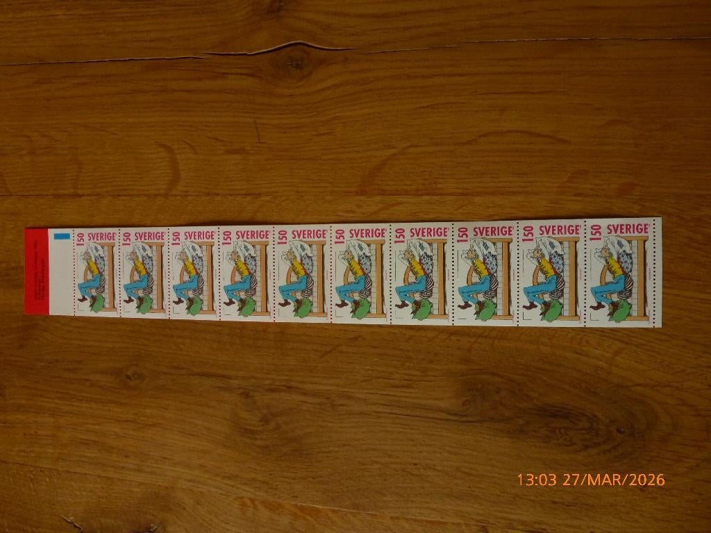 Zweden postzegelboekje, Verzenden, Zweden, Postfris