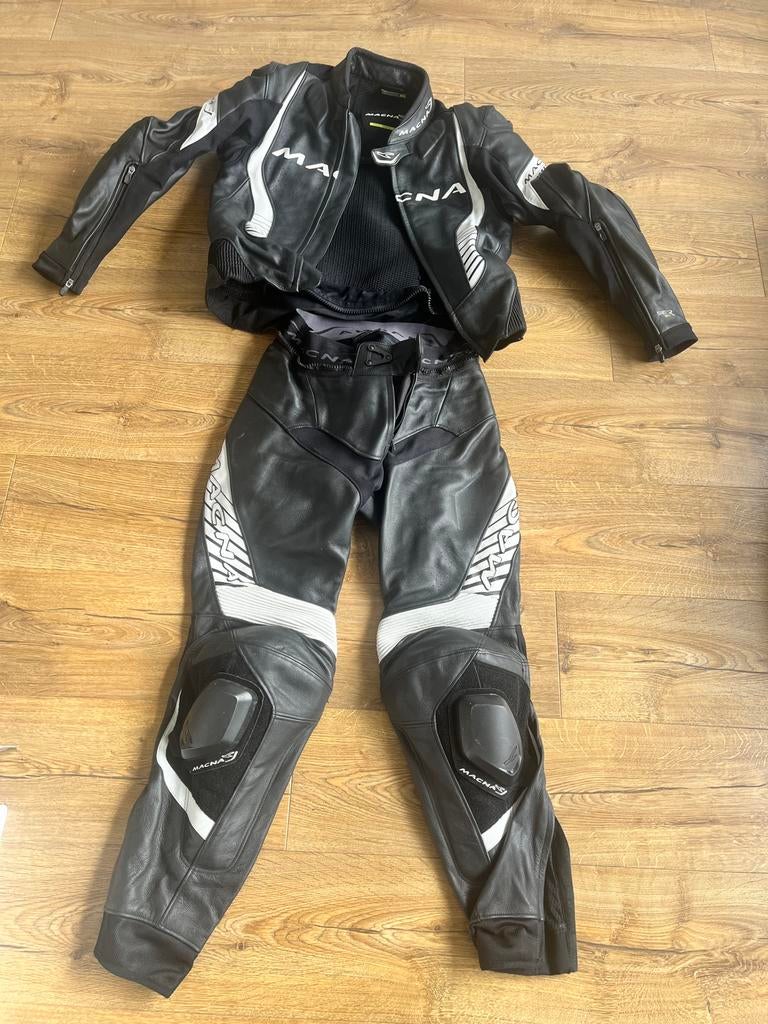 Motorpak Leer Macna heren maat 50(M), Motoren, Ophalen, Tweedehands, Combipak