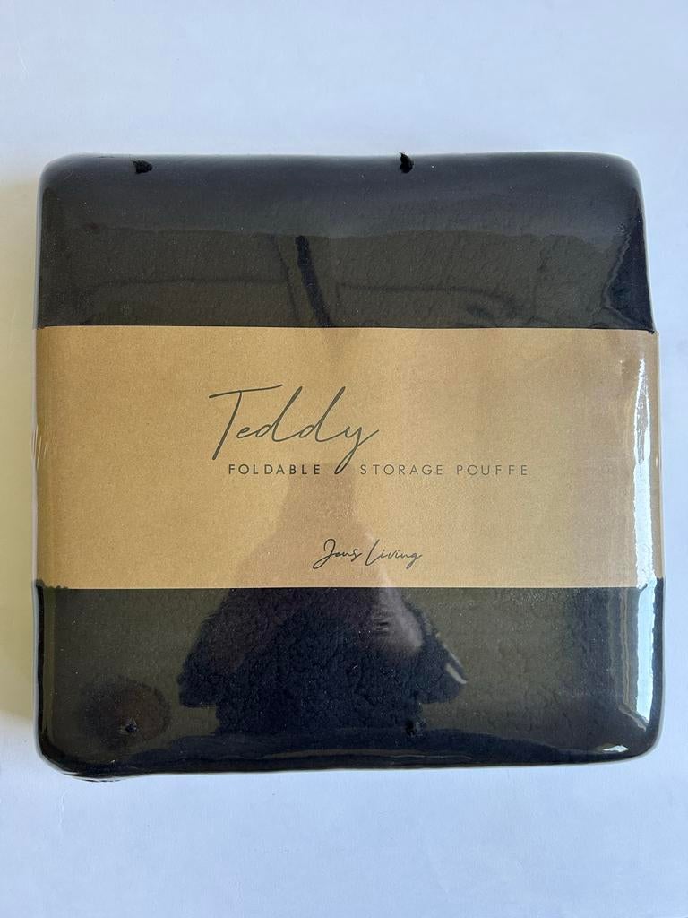Teddy opvouwbare opbergpoef, Minder dan 50 cm, Vierkant, Nieuw, Ophalen of Verzenden