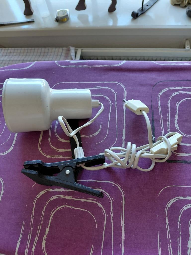 Vintage anvia klemlamp jaren 70, Ophalen of Verzenden, Gebruikt, Overige materialen, Vintage