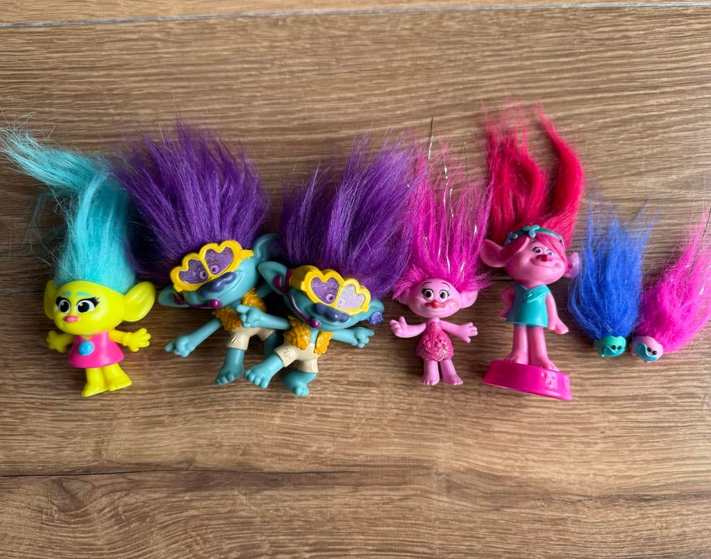 Trolls figure Poppy en vriendjes, Ophalen of Verzenden, Gebruikt, Jongen of Meisje