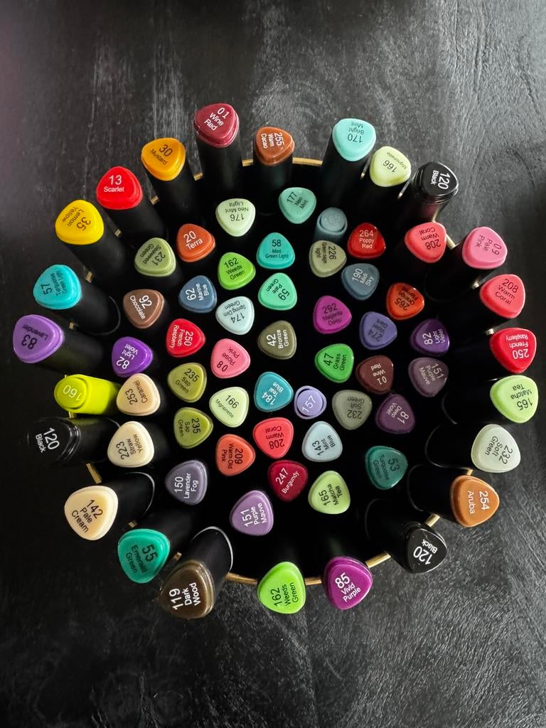 DecoTime Twinmarkers **Nieuw** 66 stuks, Hobby en Vrije tijd, Tekenen, Nieuw, Potlood of Stift, Ophalen